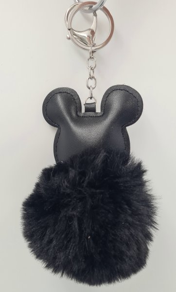 Fekete mickey pompom