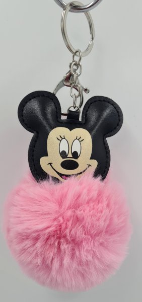 Rózsaszín Mickey pompom