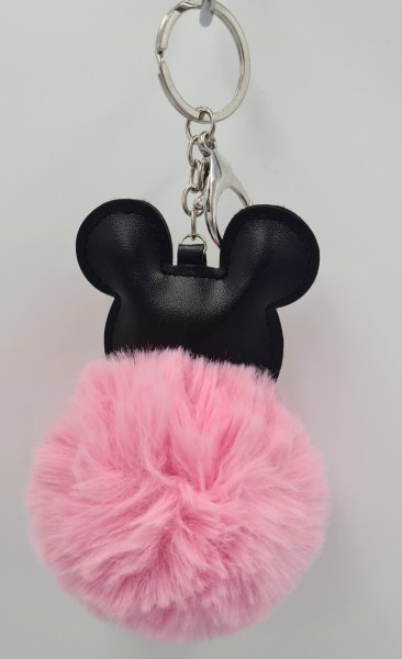 Rózsaszín Mickey pompom