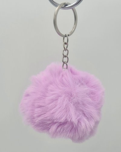 Lila kerek pompom 