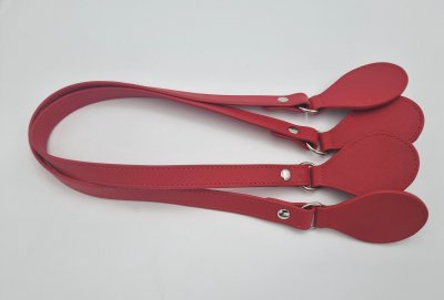 Piros lapos fazonú fül 68 cm 