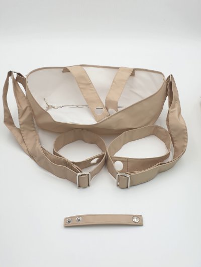 Világosbarna/ bézs classic hátizsákszett