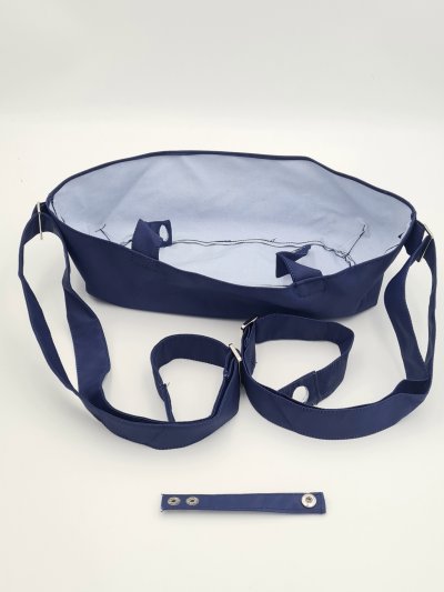 Sötétkék classic hátizsákszett 