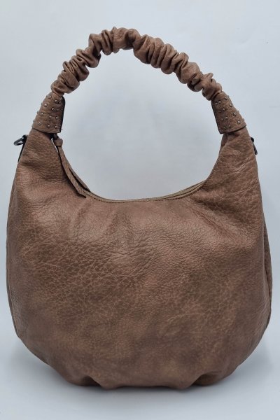 Barna puha kézitáska 