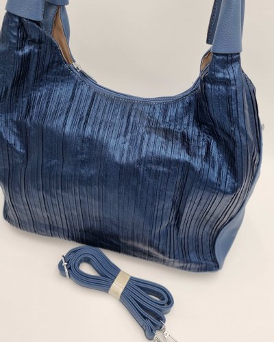 Sötétkék kézitáska 